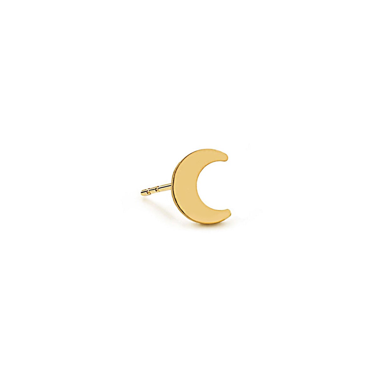 Crescent Moon Single Stud