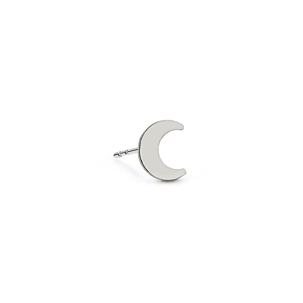 Crescent Moon Single Stud