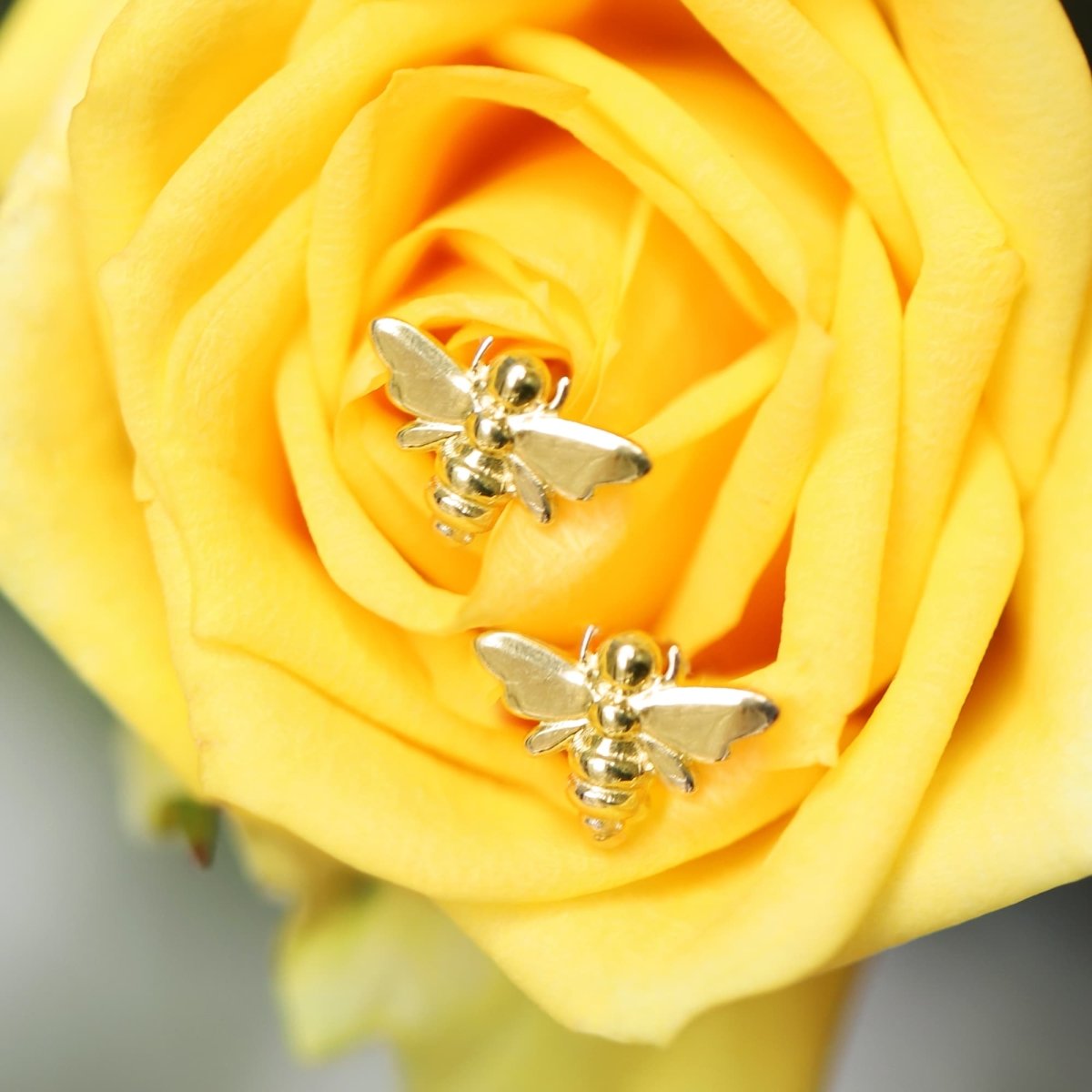 Mini Bee Stud Earrings