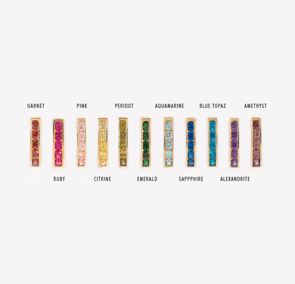 Birthstone U Huggies Blue Zircon