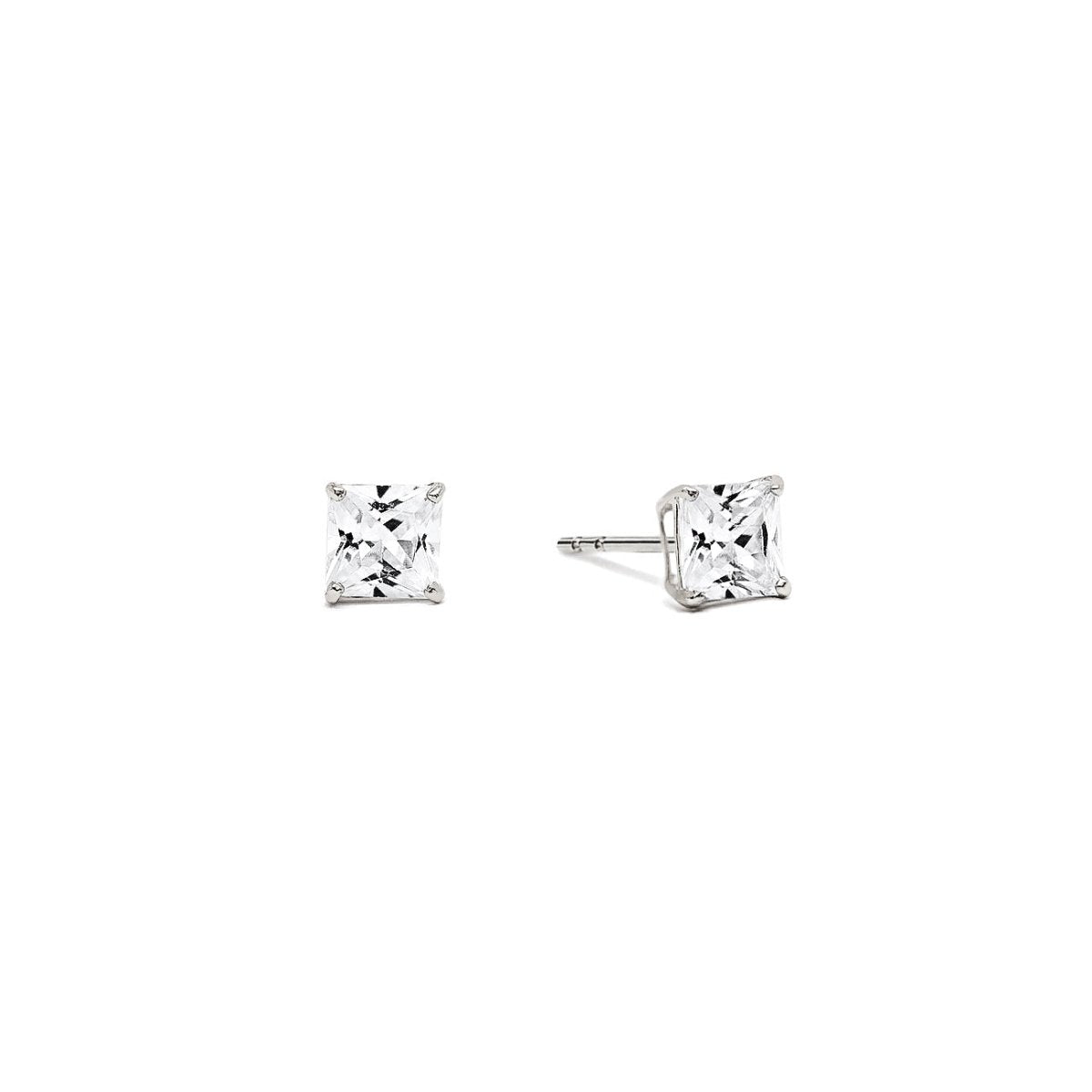 Princess Cut Studs