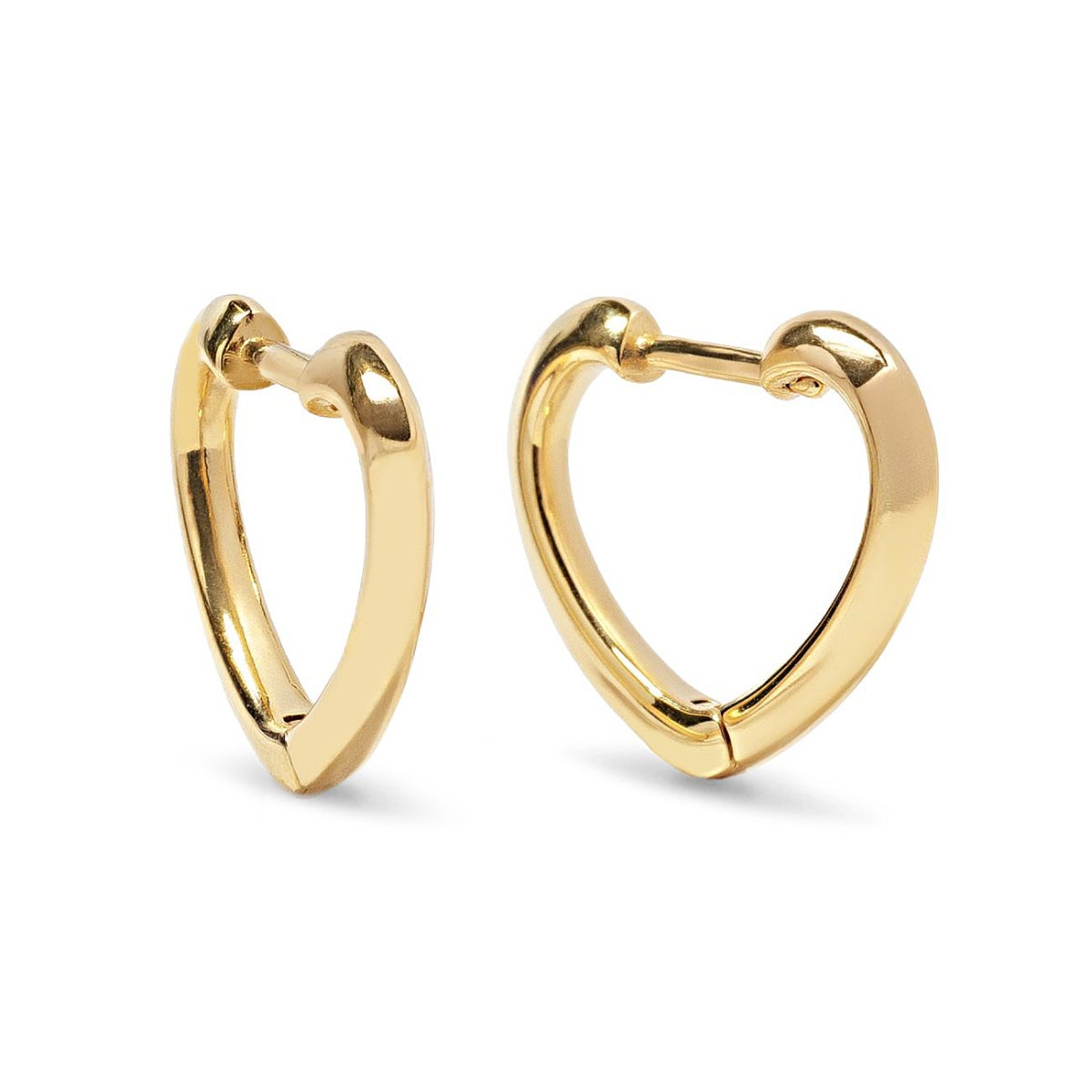 Mini Heart Huggie Hoops