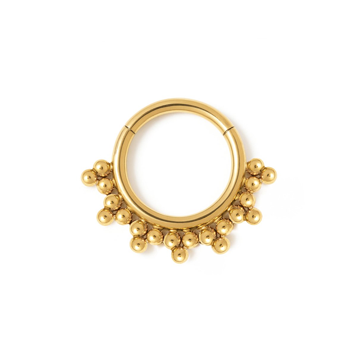 Beaded Half Clicker Hoop