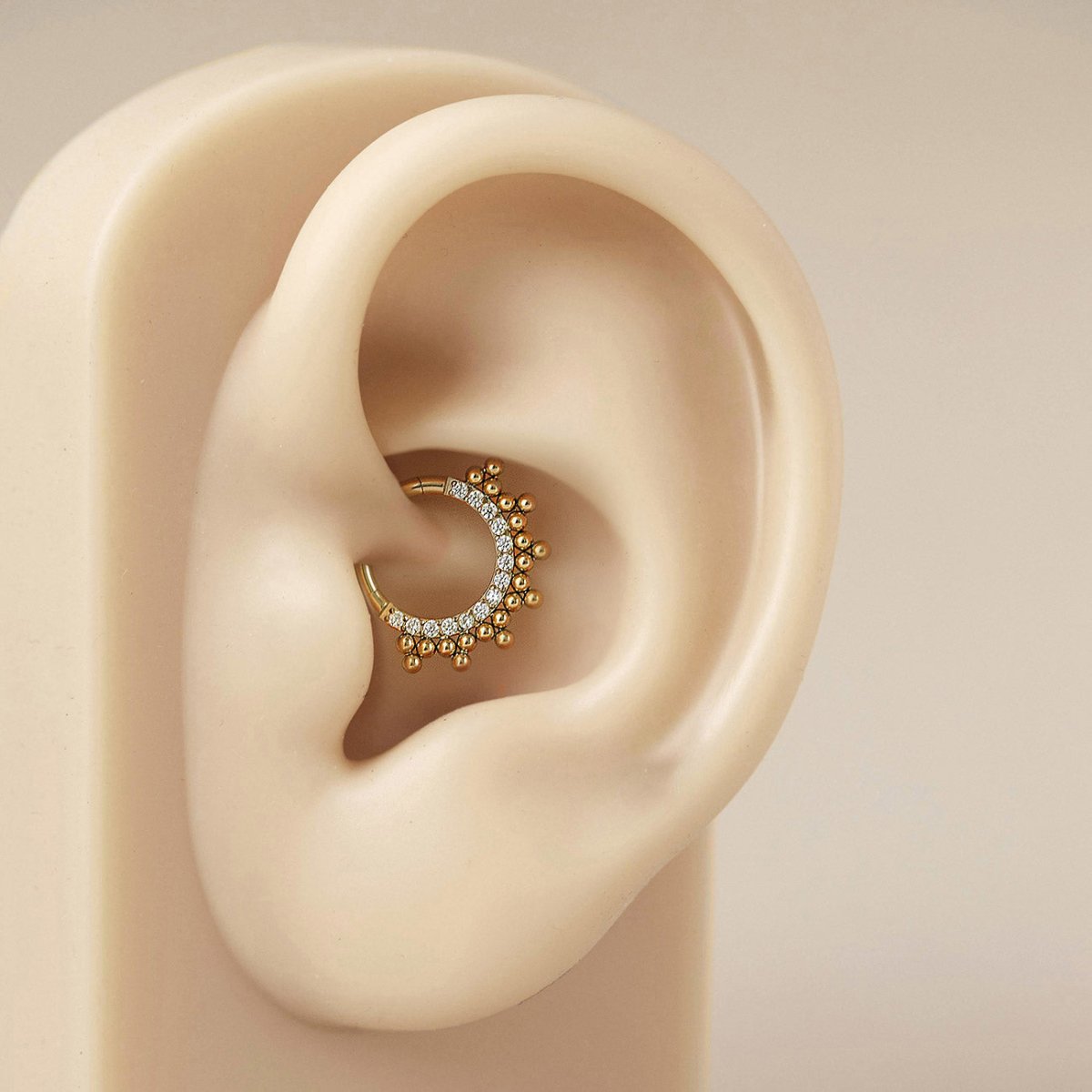pave-beaded-half-clicker-hoop-gold-titanium, cartilage hoop size