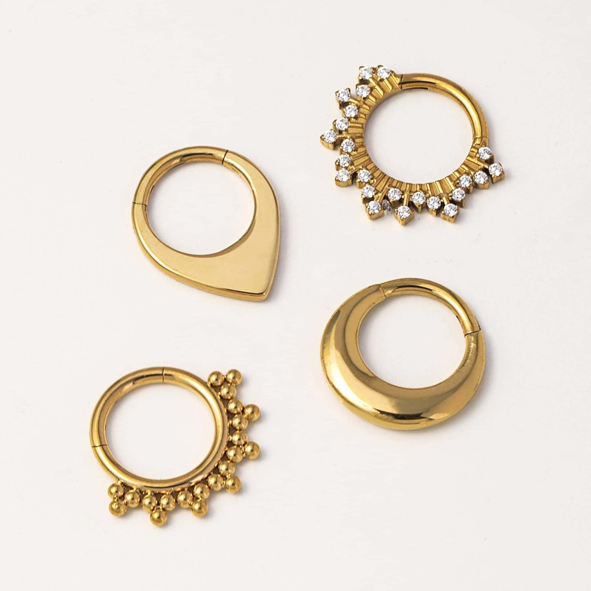 Bold Domed Clicker Hoop