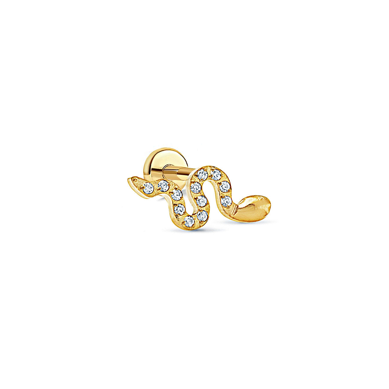 Pavé Serpent Flat Back Stud