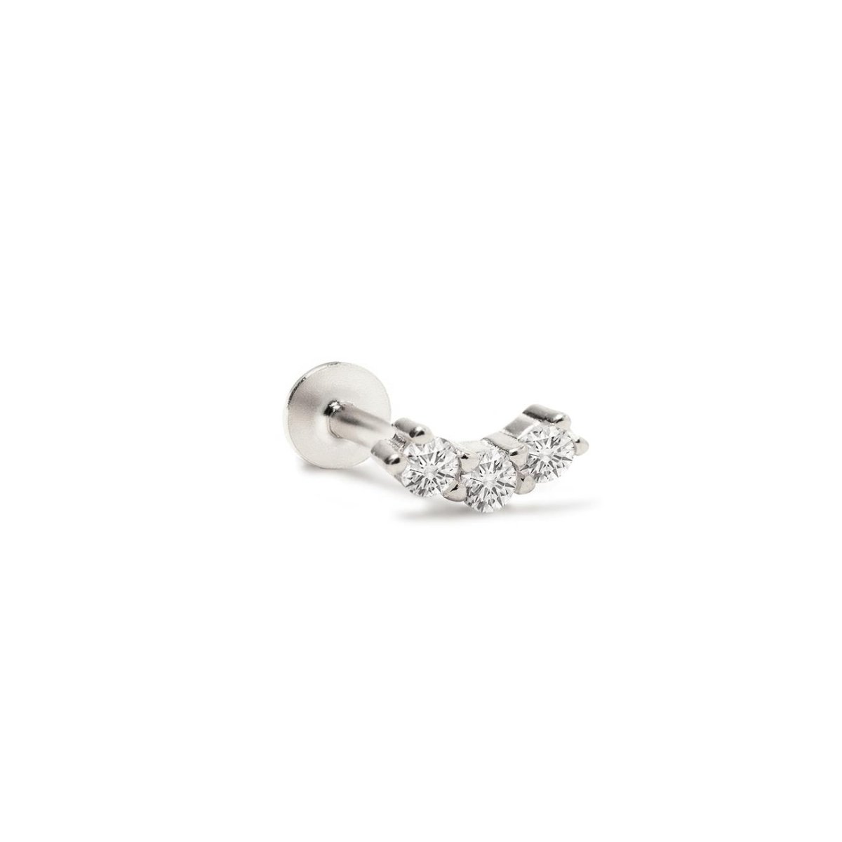 Curve Pavé Flat Back Stud