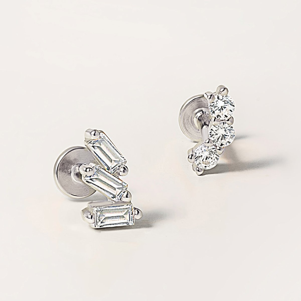 Curve Pavé Flat Back Stud