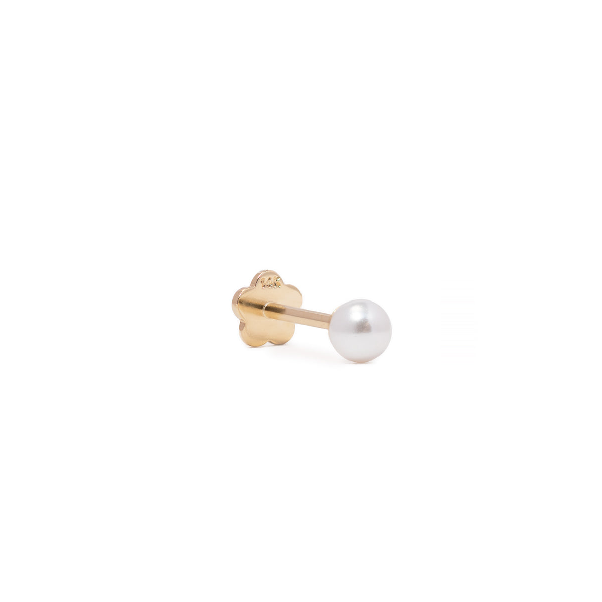 Flat Back Stud Earring 14K Gold, Helix Tragus Flat Conch Piercings – AMYO  Jewelry