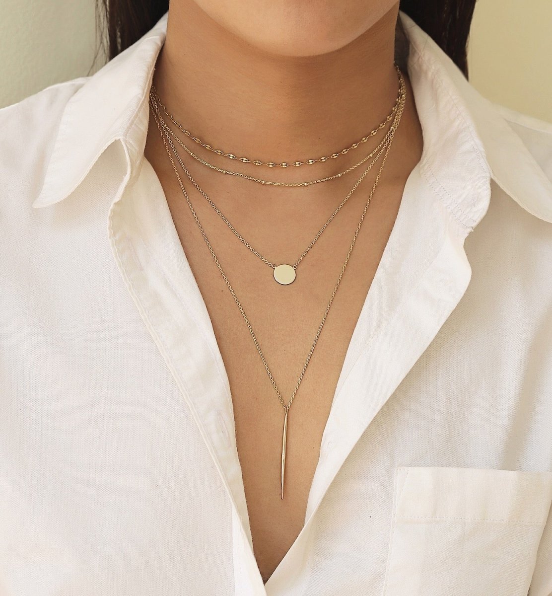 Dainty Gold Chain Necklace, Gold Layering Necklace, Simple Delicate Chains, Gold Stacking Necklace, Dainty Chain on sale Necklace Mom Gift for Her