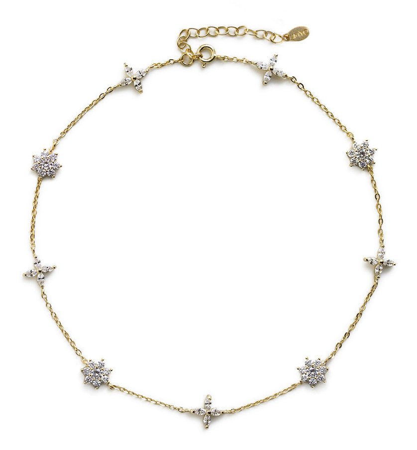 Esme Fleur Crystal Choker, Necklaces - AMY O. Jewelry