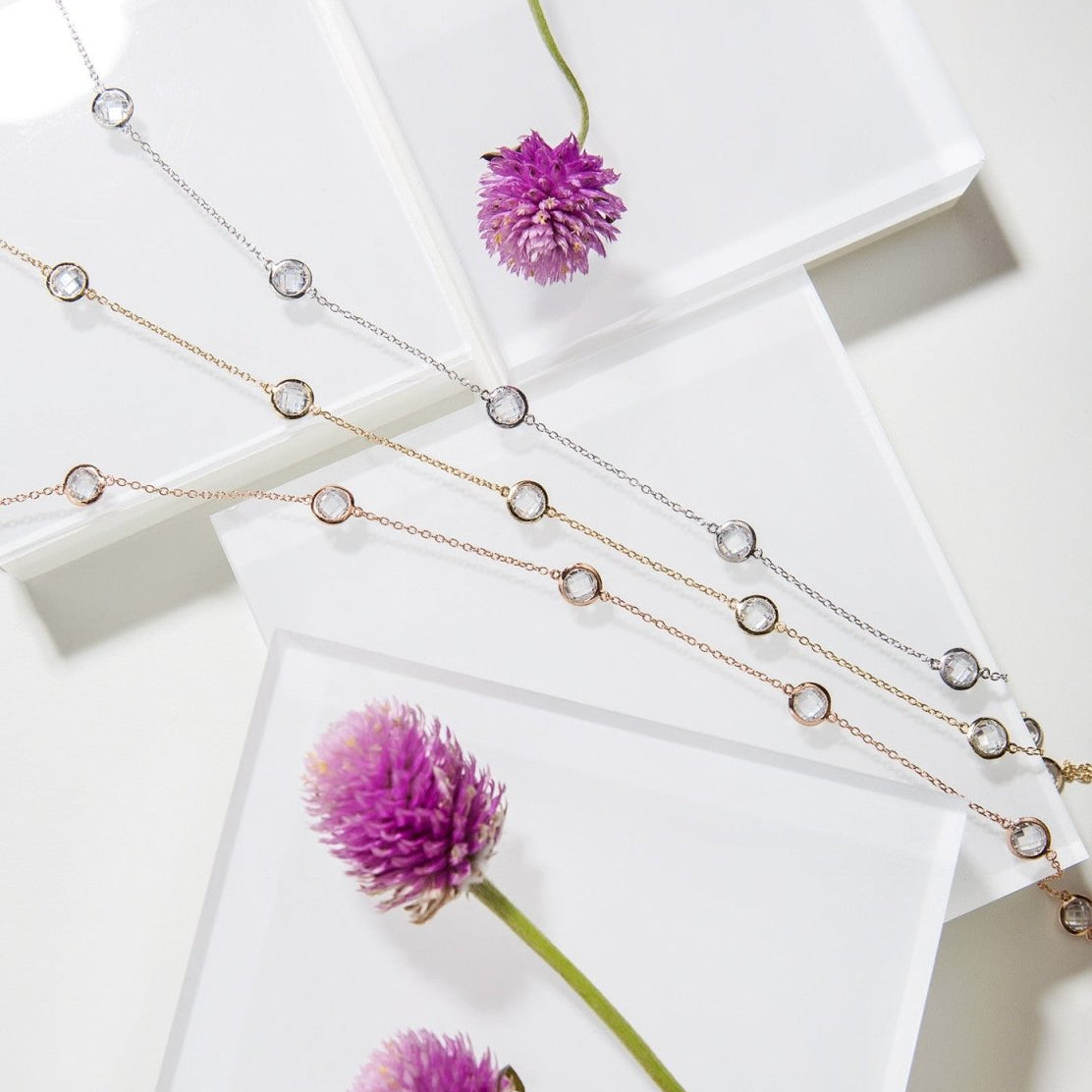 Sienna Petite Crystal Choker, Necklaces - AMY O. Jewelry