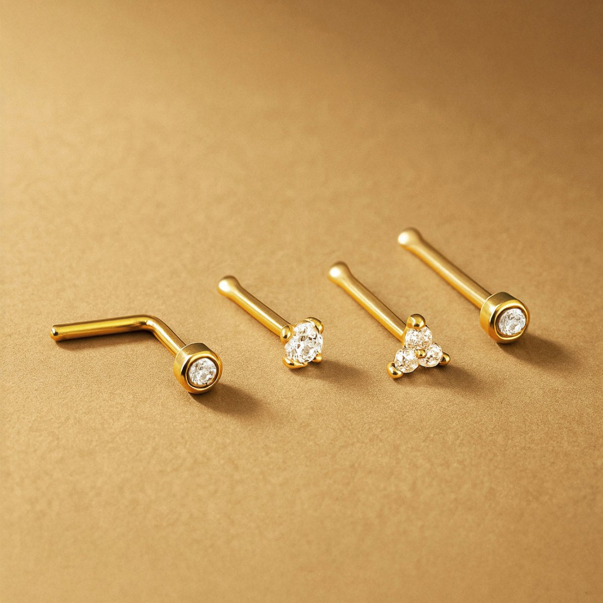 Tiny Bezel Nose Stud