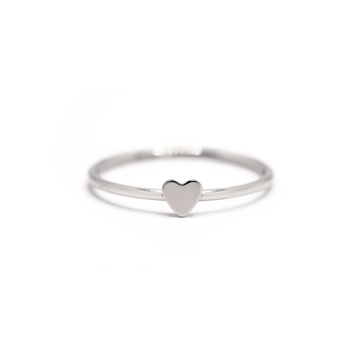 Heart ring, silver ring with small heart 2024