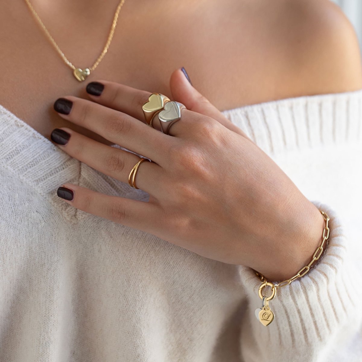 Engraved Heart Charm