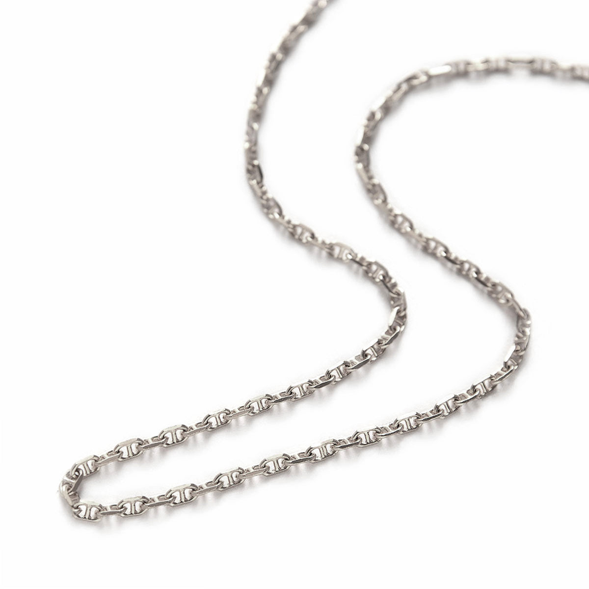 Dainty Silver Lock Necklace for Women / Stainless Steel Water 