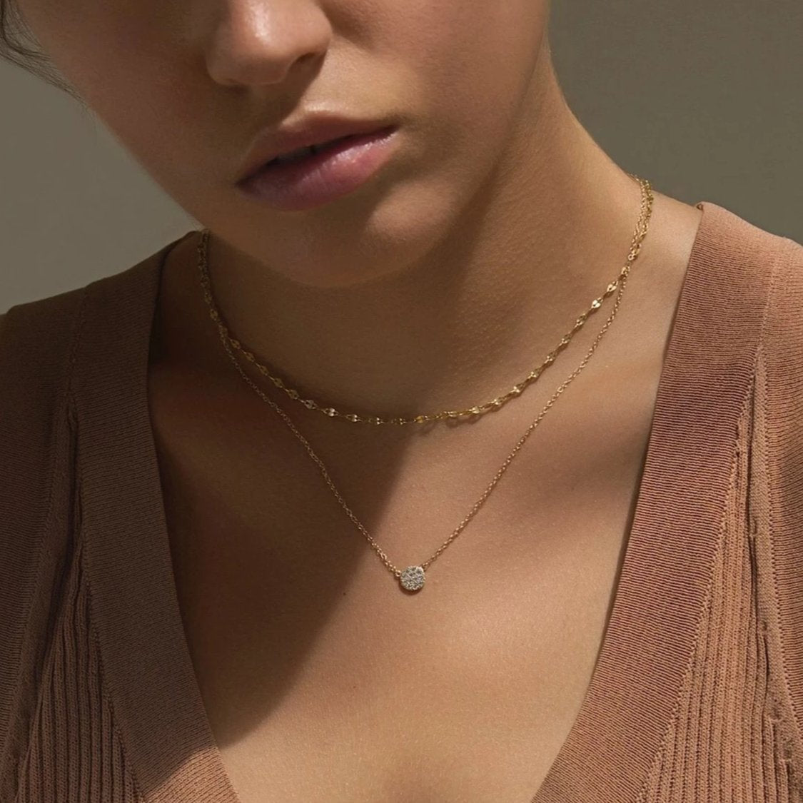 Mika Pavé Disc Layered Duo