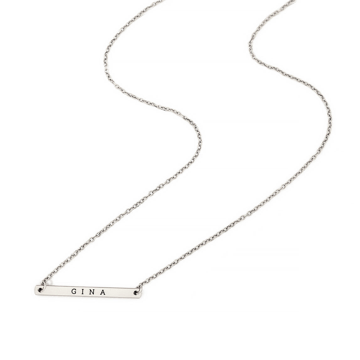 Thin sales name necklace