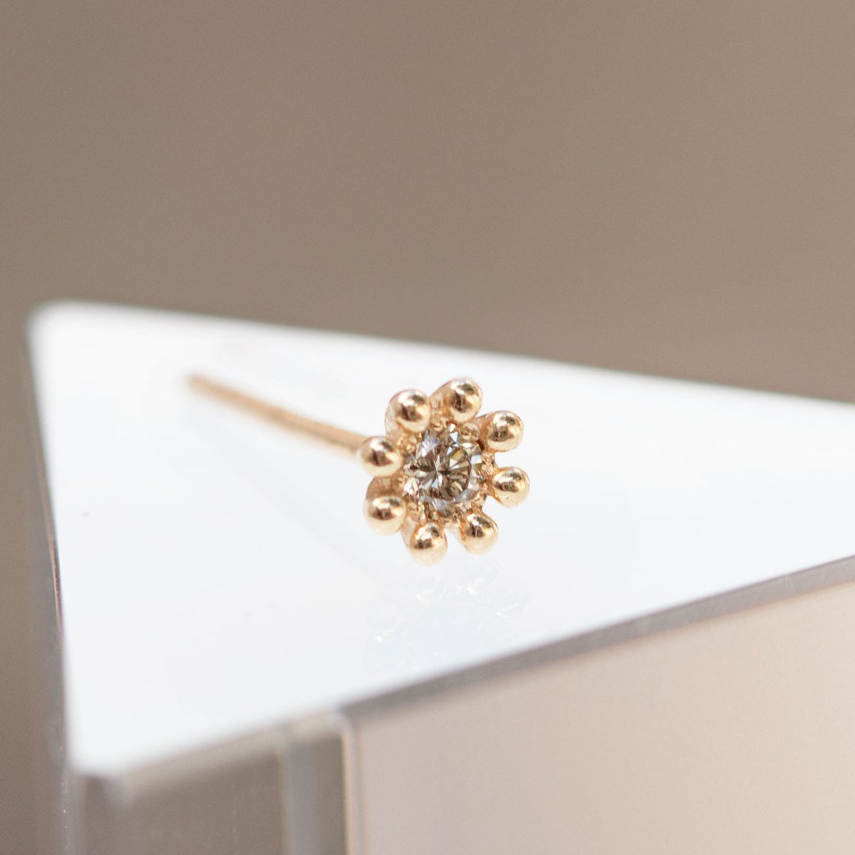 Single Fleur Diamond Stud