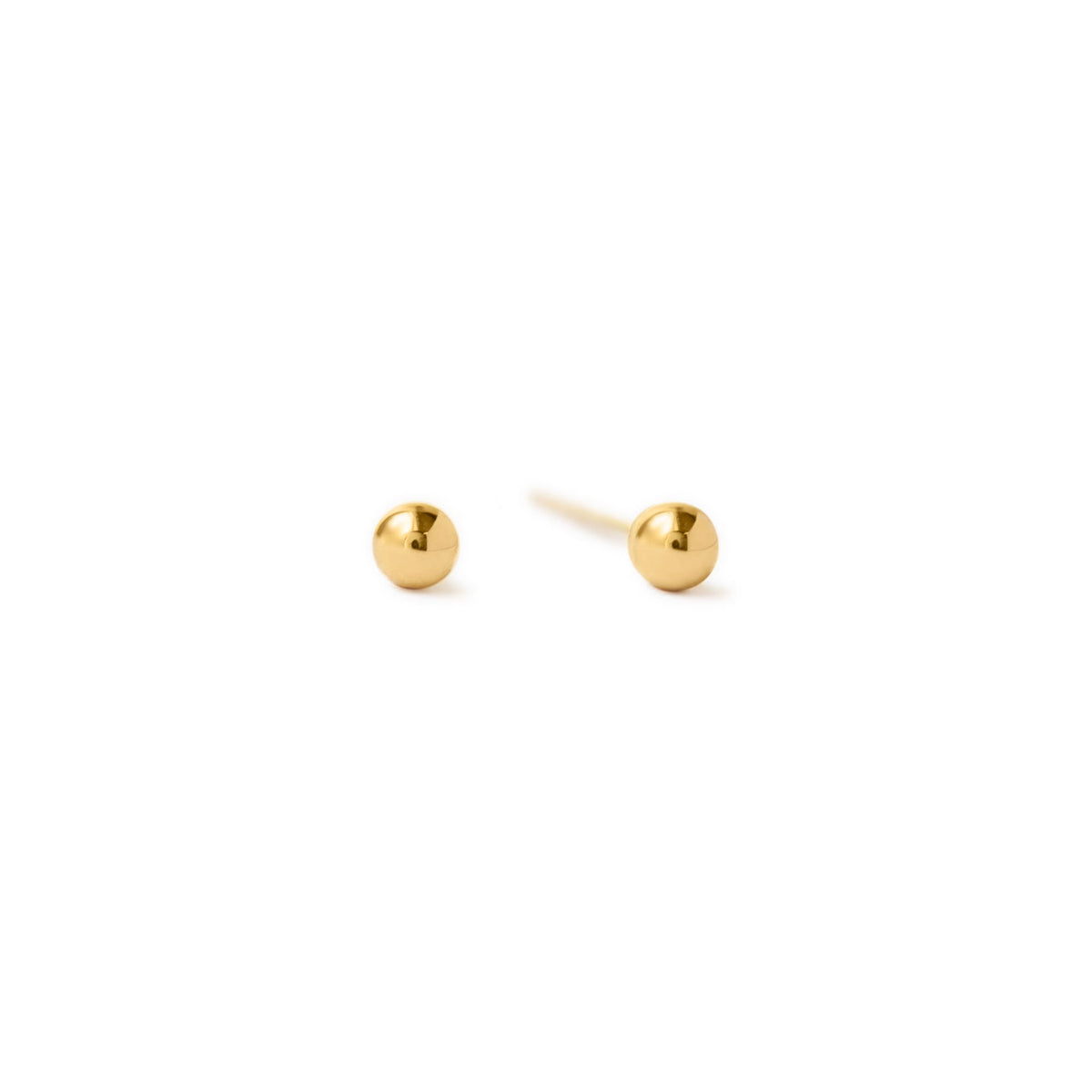 22k Gold Ball Stud 1.5 Gram Gold Ball Earrings Tiny Ball 