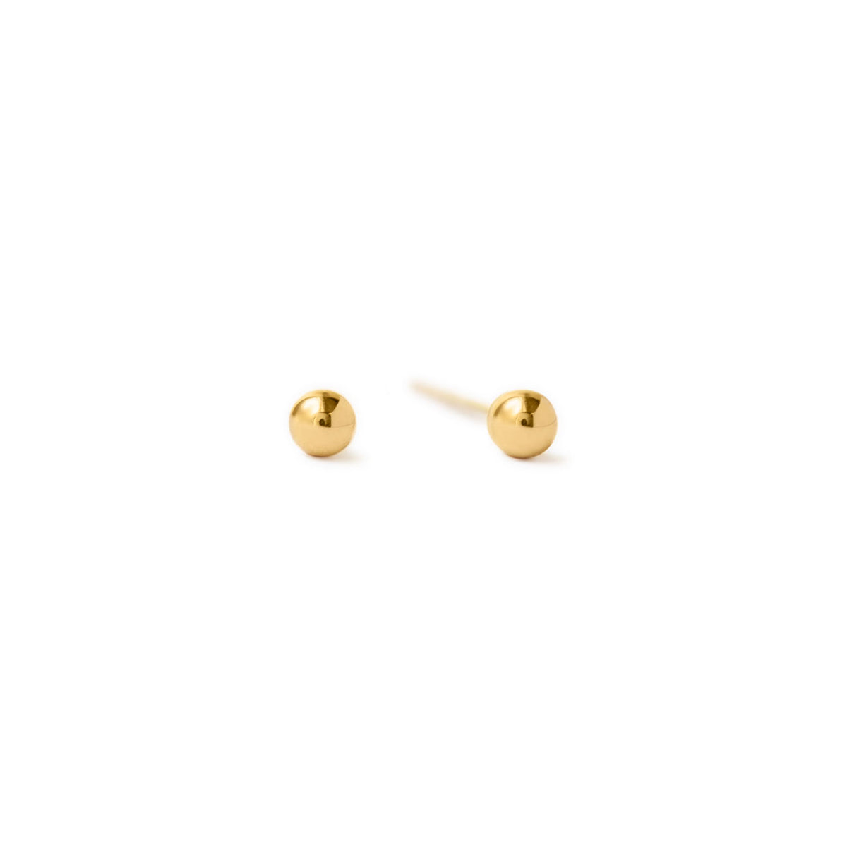 14K Gold Earrings, Real Tiny Diamond Stud Earrings – AMYO Jewelry