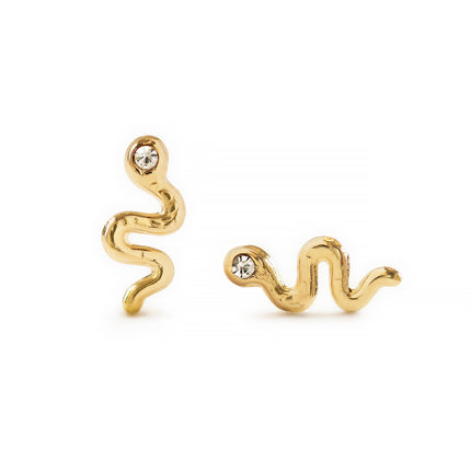 Solitaire Snake Studs
