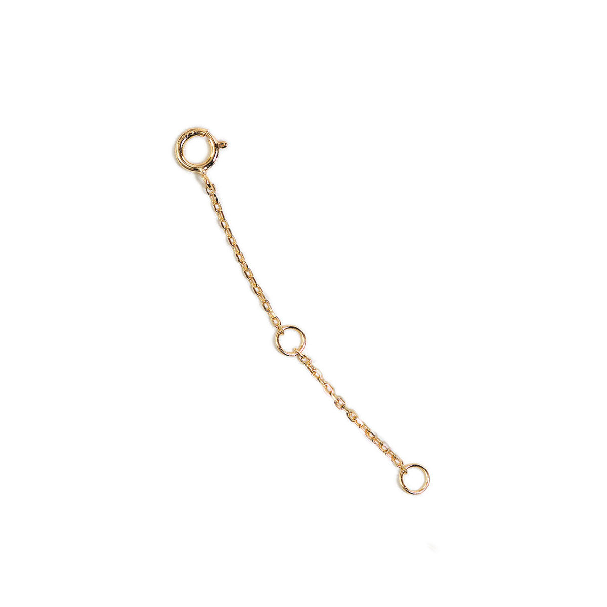 Gold Necklace Extenders 14K Gold Plated Sterling Silver Necklace Extender  Chain Extension Bracelet Extender Gold Necklace Extenders for Women 2inch