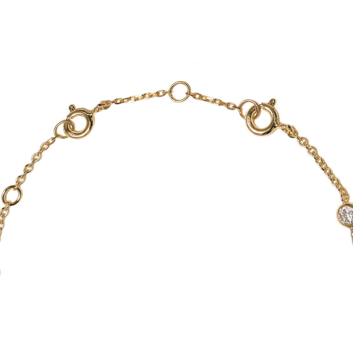 9ct Yellow Gold Necklace Necklet Extender Safety Chain with 2 Bolt Clasps