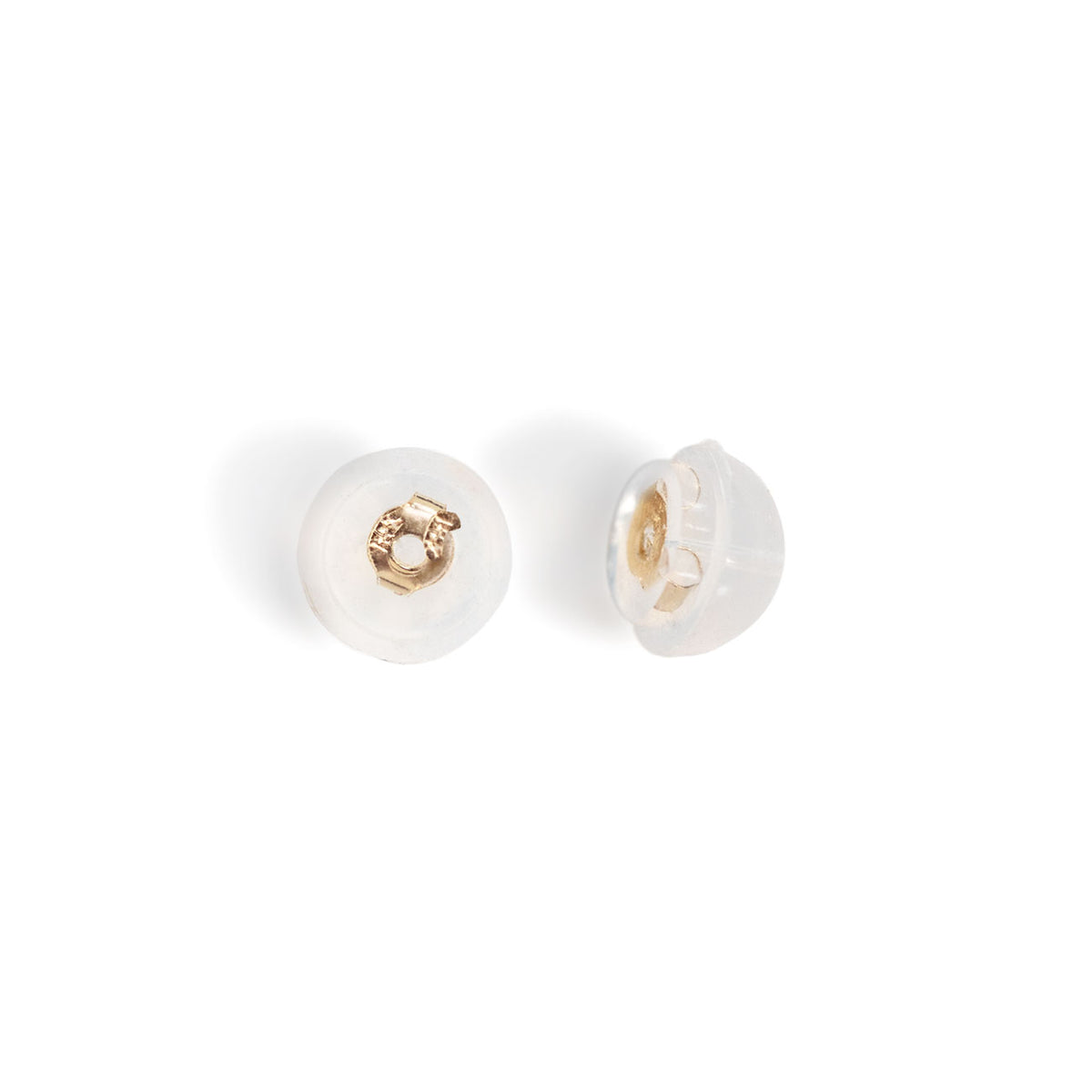 Silicone Slider Earring Backs (Promo) 14K White Gold (Pair)