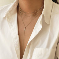 Gigi Bar Lariat, Necklaces - AMY O. Jewelry