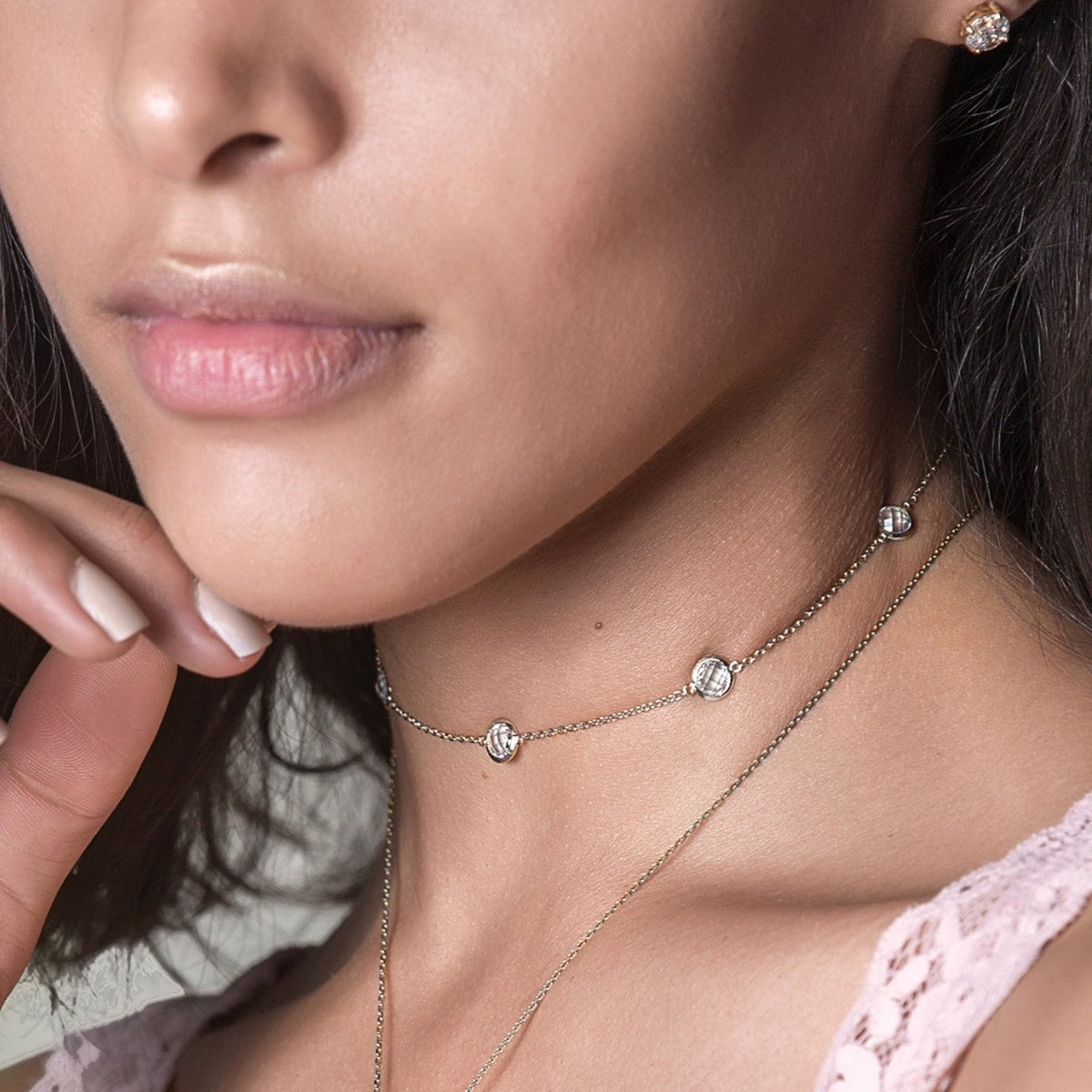 Sienna Crystal Choker, Necklaces - AMY O. Jewelry