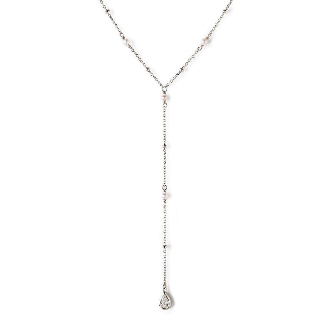 Perla Lariat Necklace, Necklaces - AMY O. Jewelry