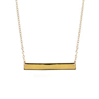Dainty Horizontal Bar Necklace, Necklaces - AMY O. Jewelry