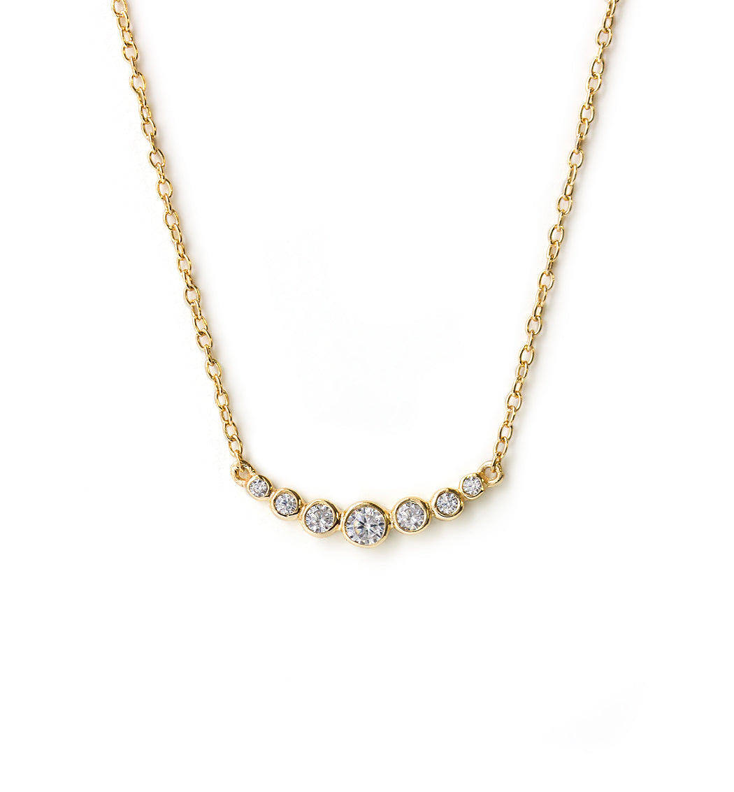 Lina Curve Necklace, Necklaces - AMY O. Jewelry