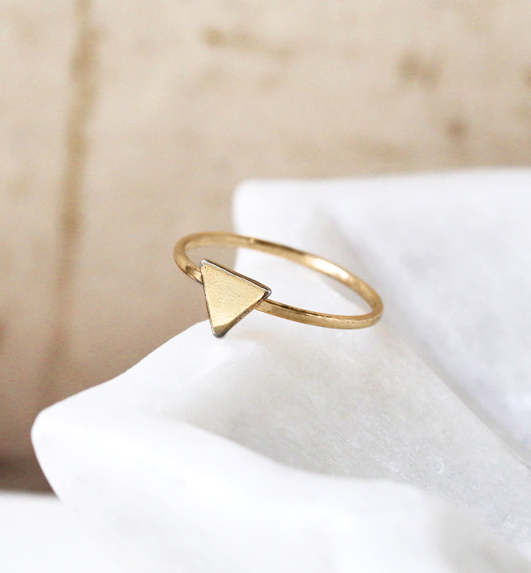 Delta Triangle Ring, Rings - AMY O. Jewelry