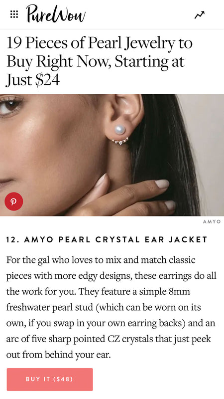 Purewow: Pearl Jewelry at Affordable Prices Pearl Ear Jacket