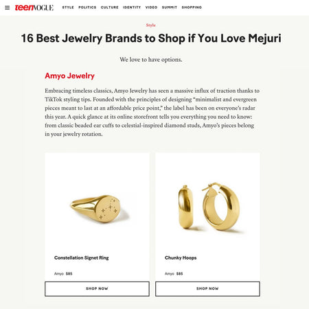 Teen Vogue Best Jewelry Brands To Shop If You Love Mejuri