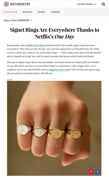 Refinery29 Signet Rings