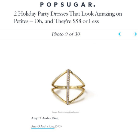 Popsugar Holiday Looks for Petites Gold Ring