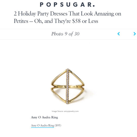 Popsugar Holiday Looks for Petites Gold Ring