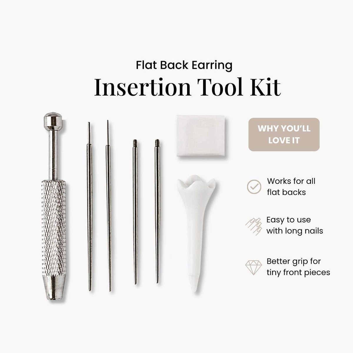 How to Use a Flat Back Earring Tool Kit