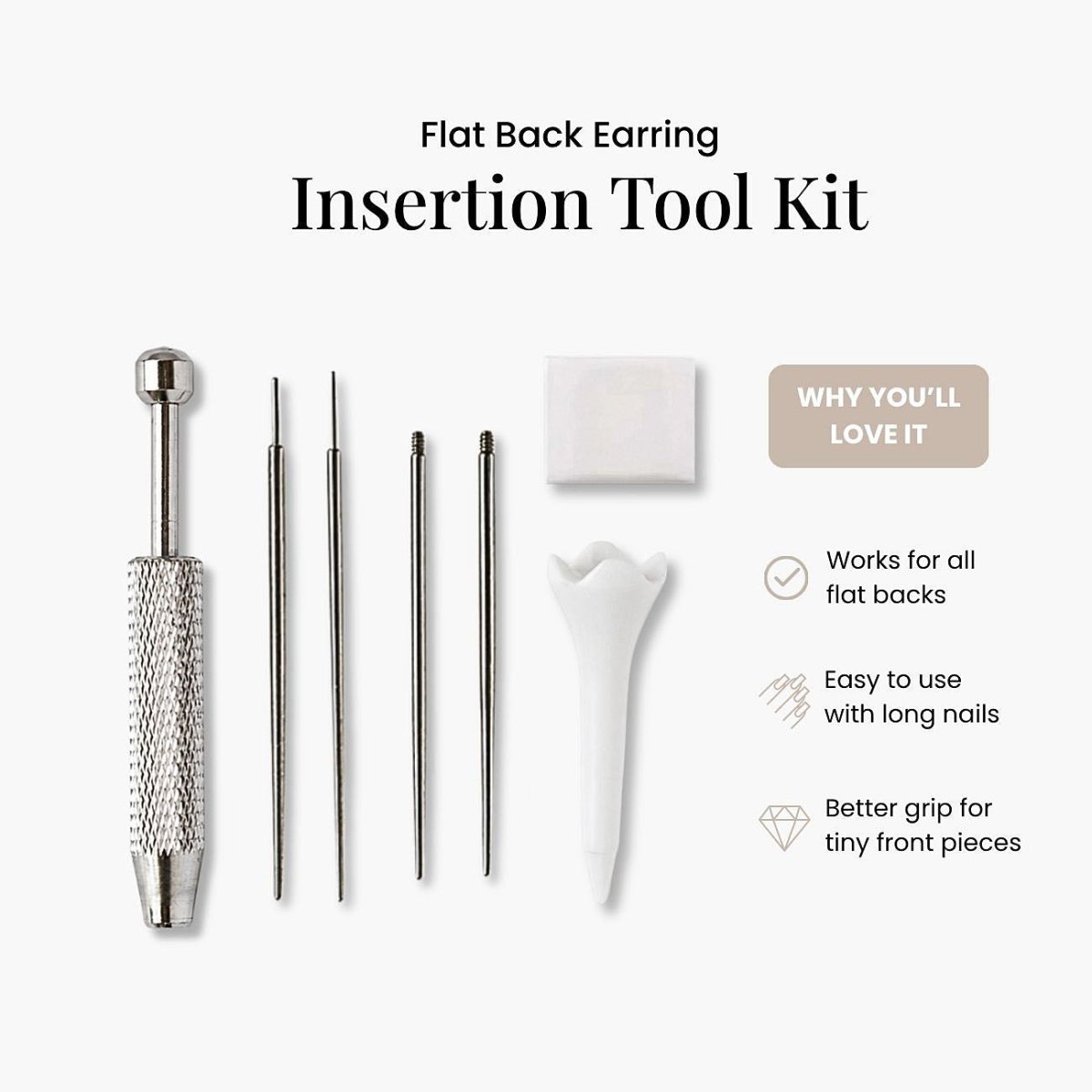 How to Use a Flat Back Earring Tool Kit