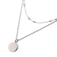 Deux Chain Disc Necklace Duo