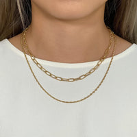 Link Chain Marina Duo Necklace