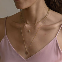 Pavé Disc Necklace