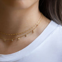 Diamond Cut Lace Chain Choker