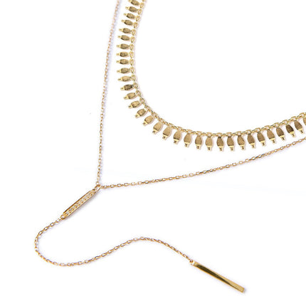 Cleo Lariat Layered Duo