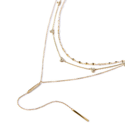 Mika Clover Lariat Layered Trio