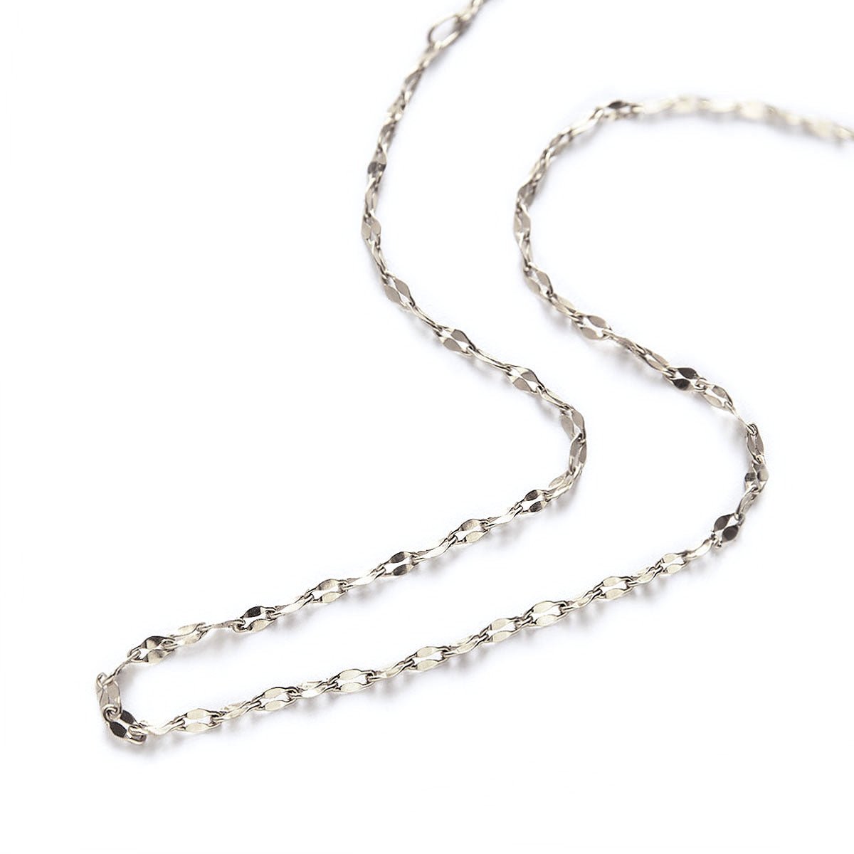 Sterling Silver Chain Choker Necklace