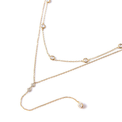 Crystal Choker Duet Lariat Duo